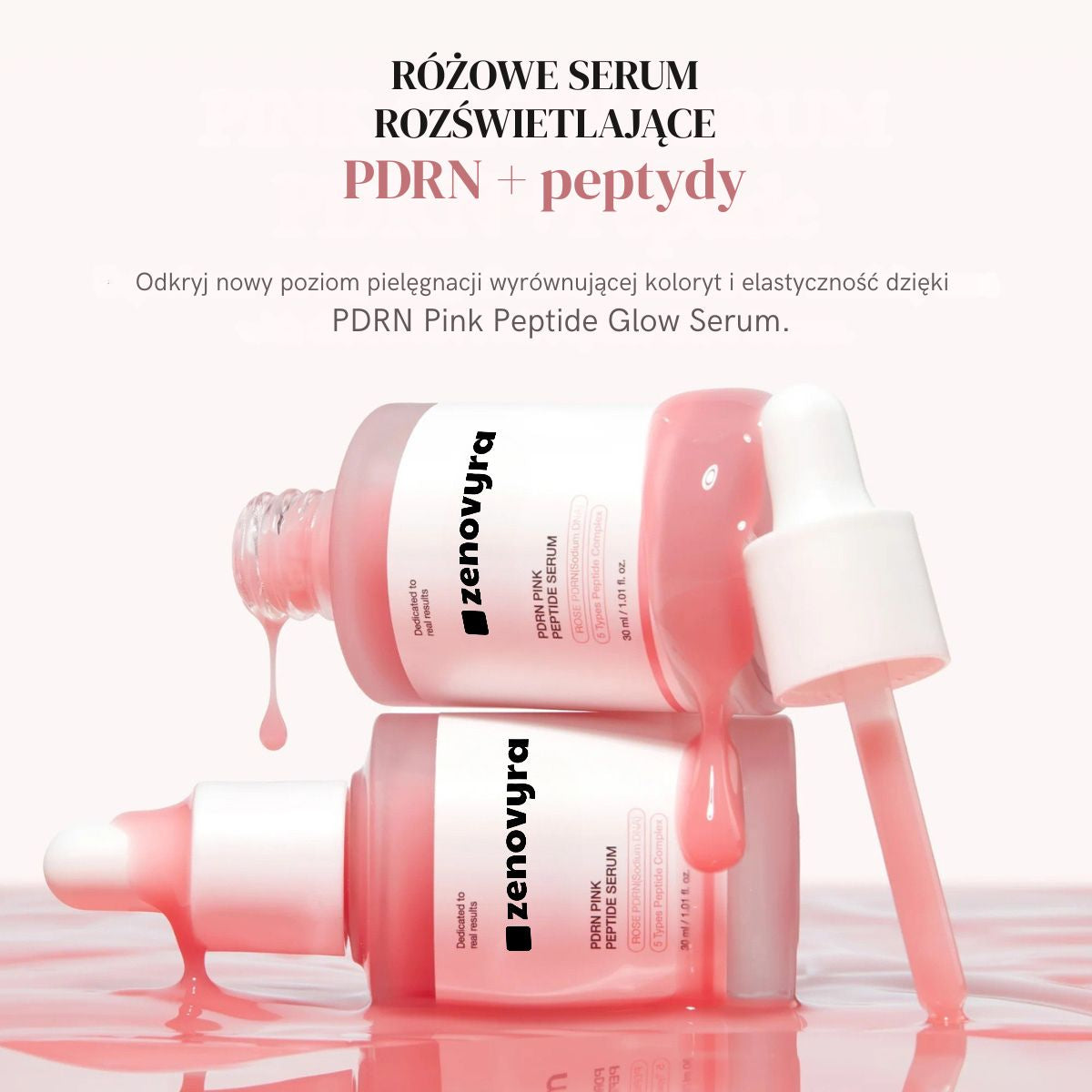 PDRN Pink Serum Peptide – Głębokie nawilżenie, efekt "Glass Skin